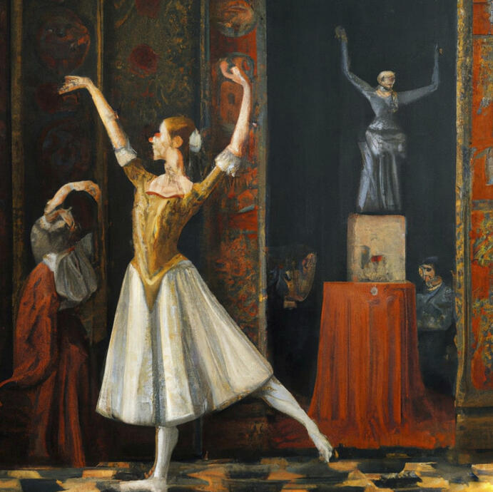 Bellarina on stage dancing